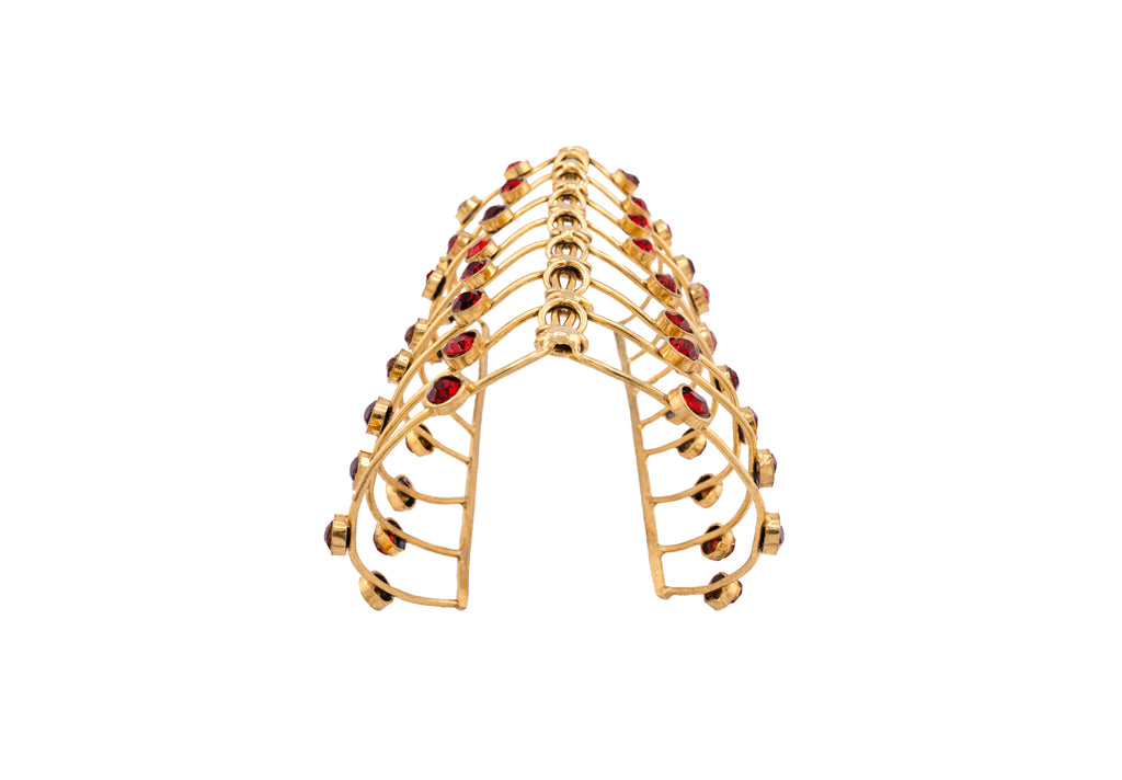 Bracelet Diya éclats rouge